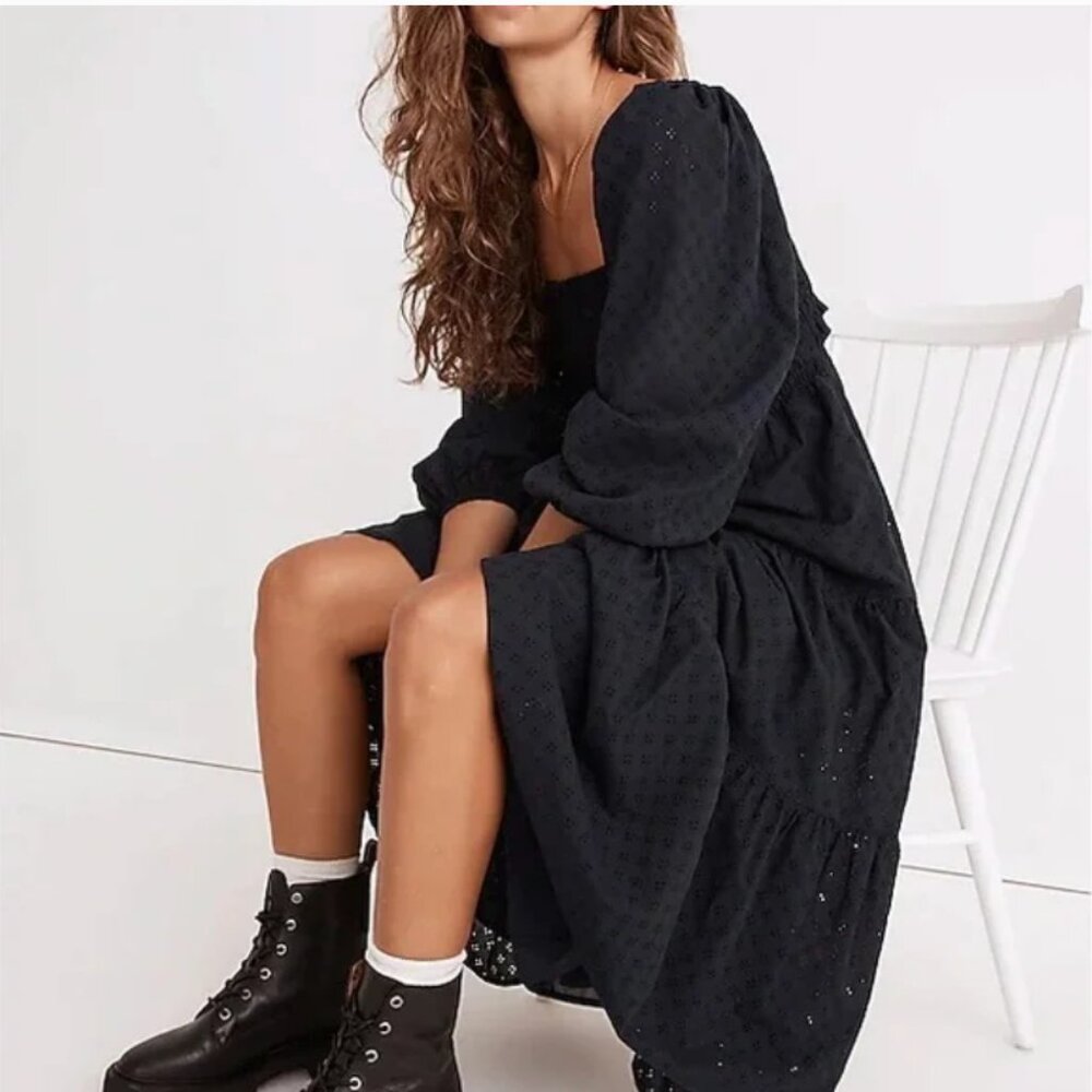 Madewel Indigo Lucie Cutout-Back Midi Dress